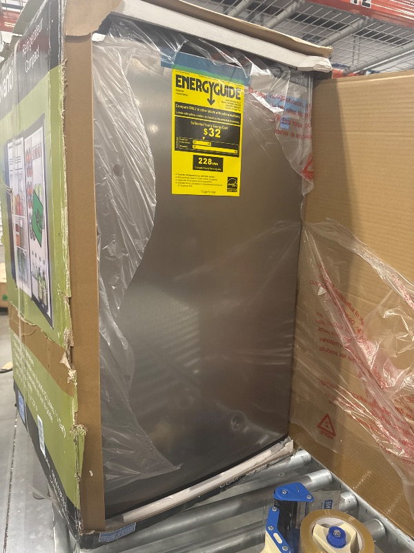 Photo 1 of  *********TURNS ON PERFECTLY******* Avanti 4.4 cu. ft. Compact Refrigerator, Mini-Fridge, in Stainless Steel (RM4436SS)