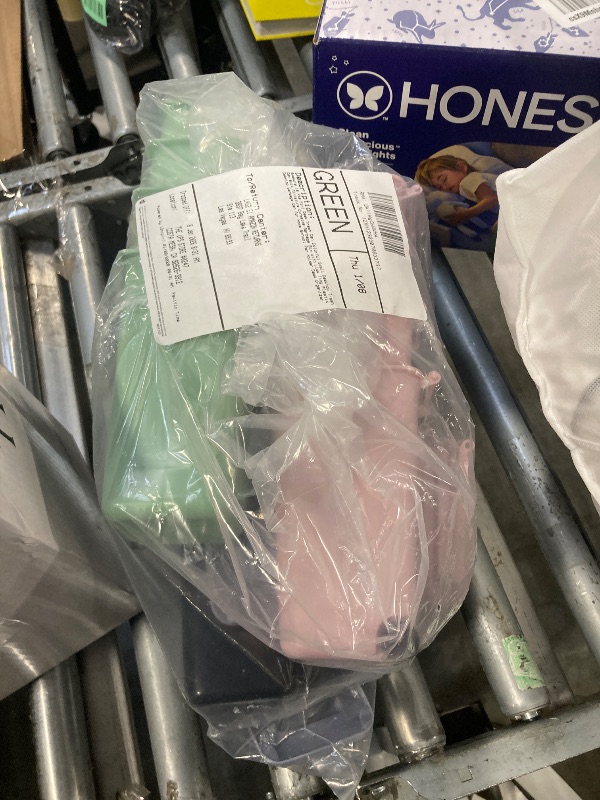 Photo 1 of ****SOME LIDS ARE OFF***Swakuta 16 Pcs Mini Desk Trash Can Colorful Small Desktop Trash Can Bulk Miniature Curbside Garbage Bin with Lids Tiny Plastic Desktop Garbage Can for Home School Pen Holder Desk Organizer