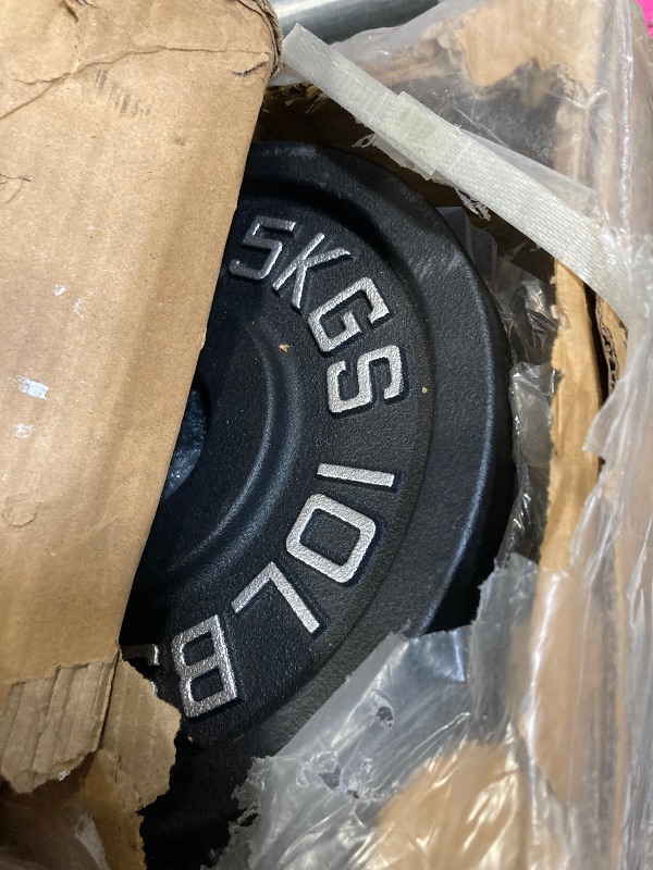 Photo 1 of **SIMILAR NOT EXACT**
CAP Barbell Olympic 2-Inch Weight Plate, GRAY 10 LBS - 4 Plate Set