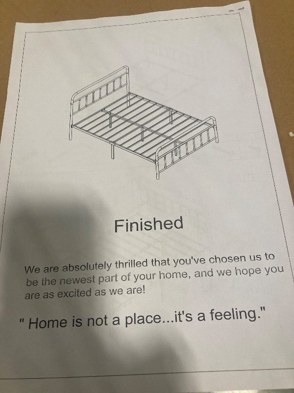 Photo 1 of ***SIMILAR***

Lutown-Teen 12 Inch Twin Bed Frames with Victorian Vintage Headboard and Footboard, No Box Spring Needed, Heavy Duty Metal Mattress Foundation, Noise Free, Easy Assembly, Black