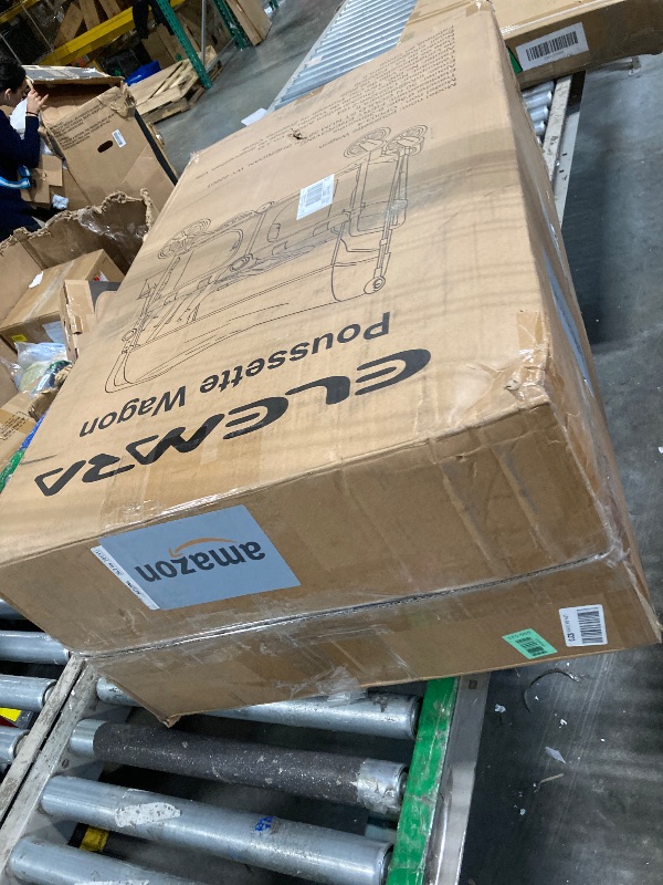 Photo 1 of *USED*
ELEMARA Wagon Stroller 4 Seater, Premium Stroller Wagon for 4 Kids, Foldable All-Terrain Wagon for Kids with Canopy, Adjustable Push/Pull Handles,Convertible High Seat&Organizer, Black