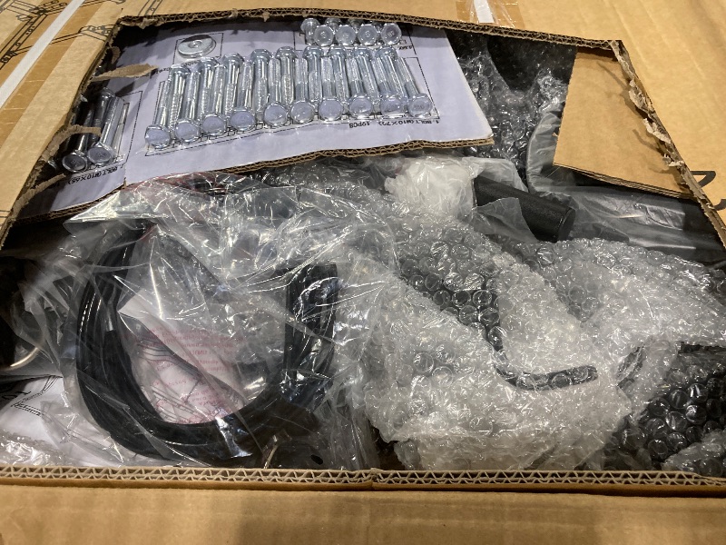 Photo 1 of **UNTESTED**
GarveeLife Power Cage with LAT Pulldown, Multi-Functional Power Rack with Cable Pulley System and J-Hooks, Squat Rack with Dip Bars and Landmine Attachment, Weight Cage for Home Gym Equipment