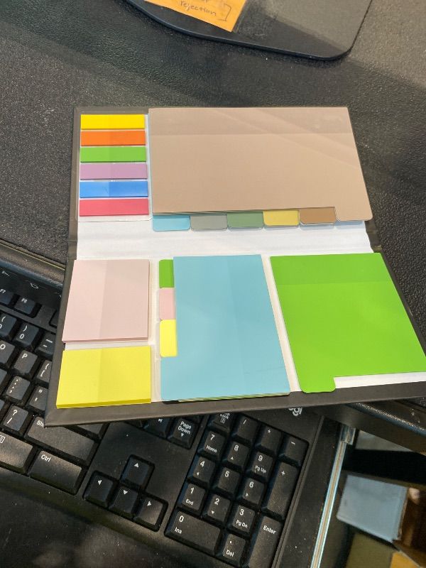 Photo 1 of ***MISSING PIECES*** Mr. Pen- Sticky Note Set, 380 Pack, Pastel Colors, Transparent Sticky Notes Tabs, Divider