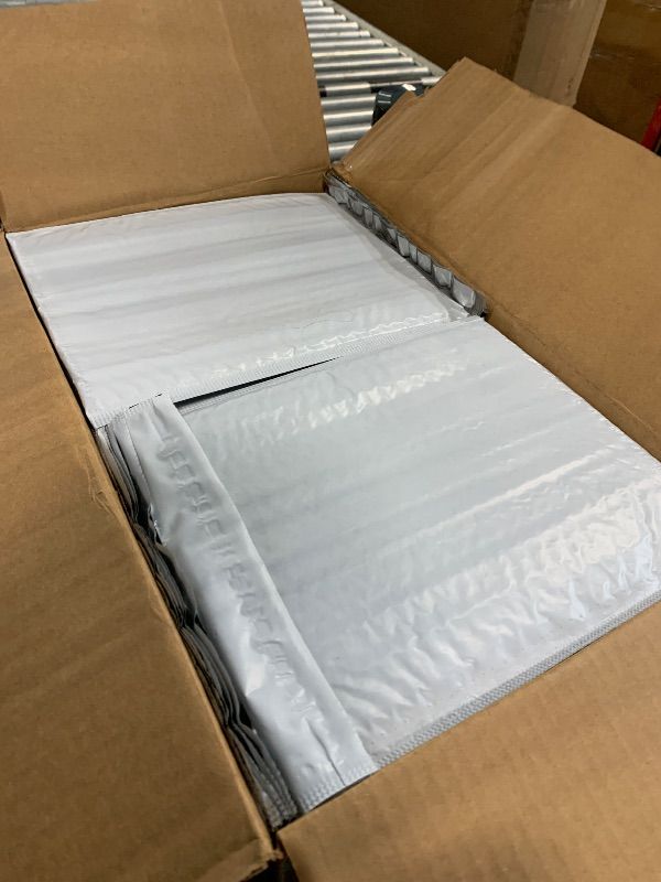 Photo 1 of ***UNKNOWN IF MISSING PARTS**** 200-Pack Waterproof Poly Bubble Mailers 8.5 x 12 - Thick, Durable, Instant Seal Envelopes with Strong Adhesive - Pacron Protective Shipping Mailers for Jewelry, Cosmetics, SD Cards, USB Cables