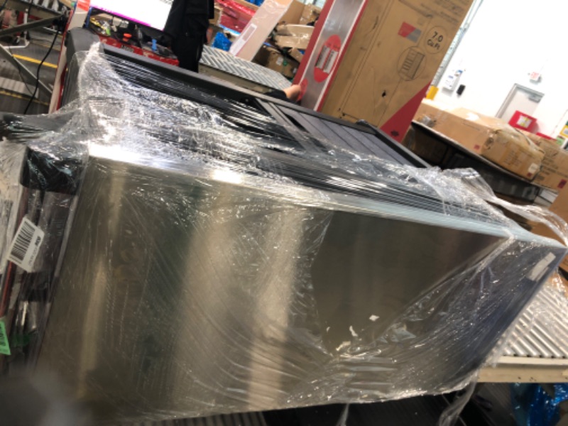 Photo 1 of **MISSING PARTS**
Keter Unity XL Portable Outdoor Table with Stainless Steel Top for Kitchen Prep and Outdoor Storage Cabinet for Grilling Accessories, Dark Grey