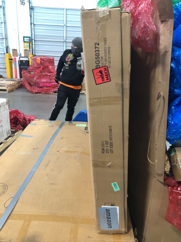 Photo 1 of ** SIMILAR** Hathaway Universal Air Hockey Table Cover for Family Game Room, Black – With Universal Fit for 6 to 7.5 Ft Tables, Weighted Corners, Weather-Resistant Polyester, Reinforced Edges