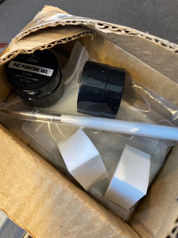 View 3 of *MINOR DAMAGE - USED*
Nail Art Stamping Polish, 2Pcs Ombre Gel Polish Black&White, Gradient Pat Painting Gel Nail Polish French Manicure Kit with Nail Art Stamp Plate, Nail Stamper Scraper Set, UV/LED Curing Required