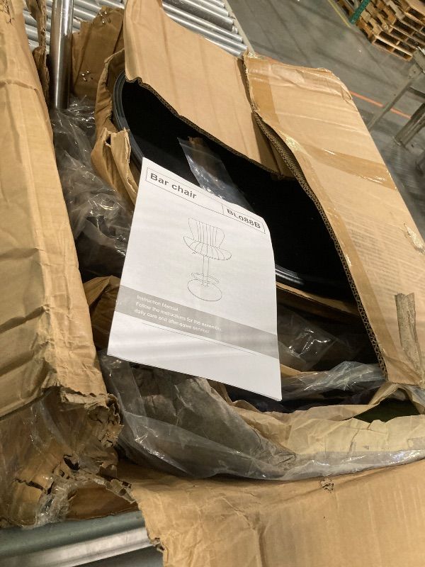 Photo 1 of ** SIMILAR** Nalupatio Modern Bar Stools Set of 2, Adjustable Faux Leather Upholstered Swivel Bar Stools, Counter Height Bar Chairs with Back for Kitchen Island, Green