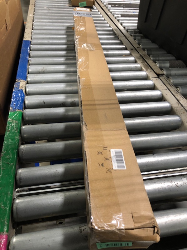 Photo 1 of 1 Inch Curtain Rods 72 to 144 Inches (6 to 12 ft) Telescoping Single Drapery Rod, USFOOK Black Curtain Rods for Windows 69 to 140 Inches, Decorative Translucent Finials