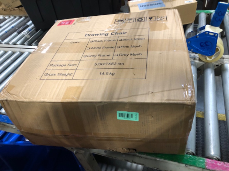 Photo 1 of *USED*
Ergonomic Drafting Chair, Tall Office Chair with Flip-up Armrests, Breathable Mesh High Desk Chair with Lumbar Support Adjustable Footrest Ring for Standing Desk Black