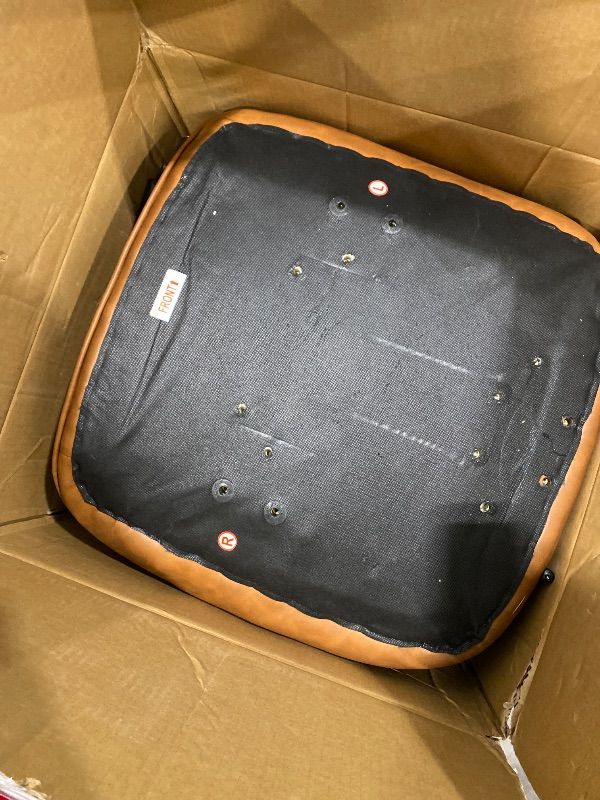 Photo 1 of *UNTESTED*
Home Office Desk Chair Retro Faux Leather Chair with Lumbar Support &Rubber Wheels, Mid Back Ergonomic Computer Chair Swivel Rolling Work Chair