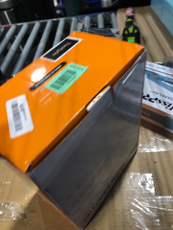 Photo 1 of **MISSING PARTS**
Tastyle Single Serve One Cup Coffee Maker, for K Cups and Grounds, Mini Coffee Maker with Portable Handle, 6 to 12 Oz Brew Size, for Travel, Camping, Office, RV and Dorm, 120V, Black and Gold