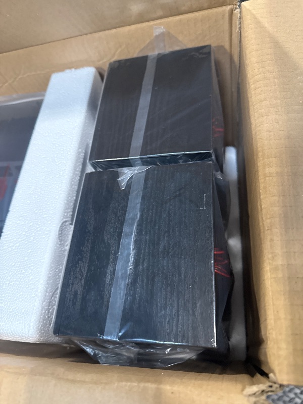 Photo 1 of *** IT'S BROKEN**** MUSITREND 10 in 1 Record Player with External Speakers, 3 SpeedTurntable with AM/FM Radio, CD & Cassette Player, Bluetooth, USB/SD Playback, Remote Control, Black