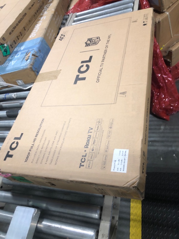 Photo 1 of **factory sealed** TCL 40-Inch Class S3 1080p LED Smart TV with Roku TV (40S350R, 2023 Model), Compatible with Alexa, Google Assistant, and Apple HomeKit Compatibility, Streaming FHD Television,Black