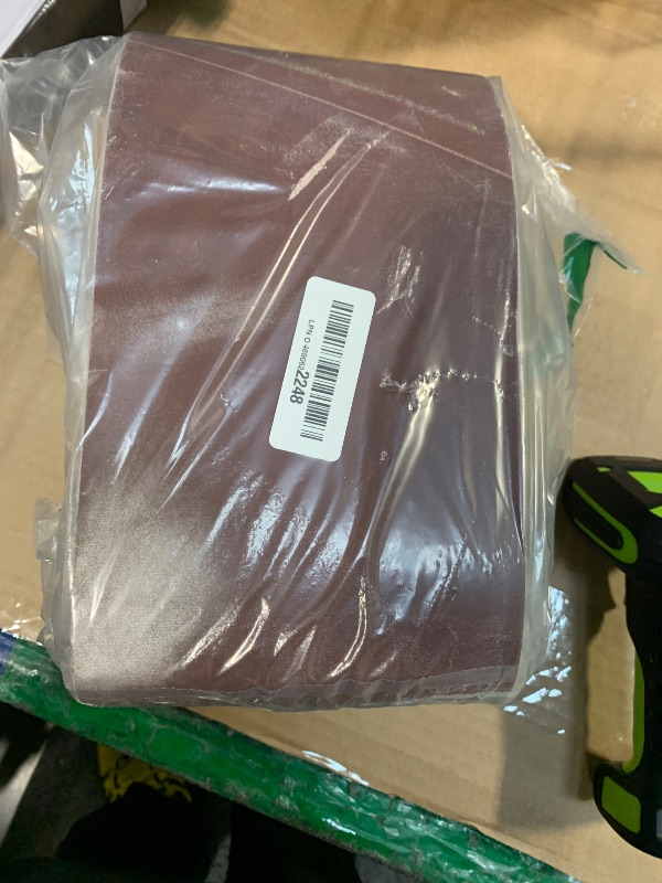 Photo 1 of 10 Pcs 6 x 48 Inch Assorted Aluminum Oxide Sanding Belt,80/120/150/240/400 Grit