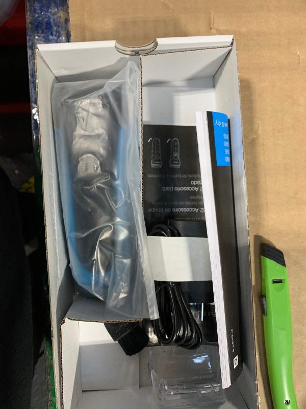 Photo 1 of **MISSING PARTS**
Braun Electric Series 3 Razor with Precision Trimmer, Rechargeable, Wet & Dry Foil Shaver for Men, Blue/Black, 4 Piece