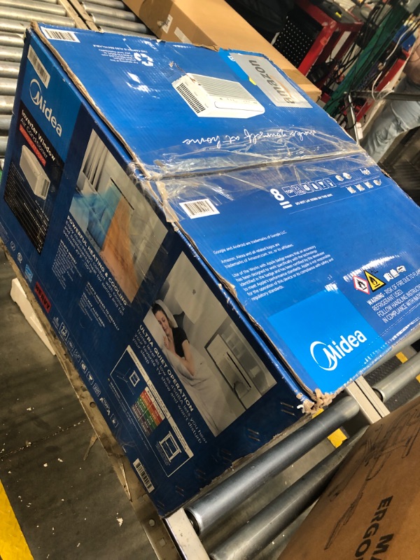 Photo 1 of ***missing installation pieces can be bought seperately************Midea 8,000 BTU Smart Inverter Air Conditioner Window Unit with Heat and Dehumidifier – Cools up to 350 Sq. Ft., Energy Star Rated, Quiet Operation, Electronic Controls, Remote Control, Wh