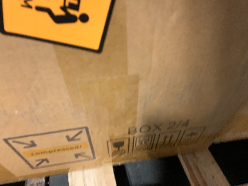 Photo 1 of ****MULTIPLE BOX SET**** Ball & Cast L Shaped Sectional Sofa with Storage Armrest and Cup Holders,Corduroy Upholstered Comfy Cloud Couch W/Deep Seat,5 Seat Modular Corner Sofas for Living Room,Apartment,Black,102"