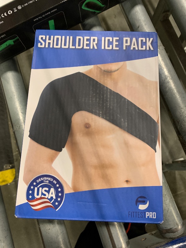 Photo 1 of *MINOR DAMAGE - USED*
Fittest Pro Shoulder Ice Pack Wrap, HSA or FSA Eligible, Reusable Cold Therapy Wrap for Tendonitis, Swelling, Rotator Cuff, and Recovery