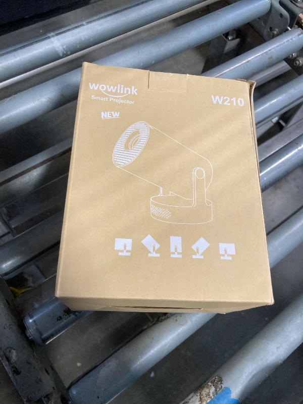 Photo 1 of [Built-in Apps & 2026 Upgraded] Mini Projector with WiFi 6 and Bluetooth 5.4 Support 4K 1080P Auto Keystone 180° Rotatable Projector Portable Compatibile with HDMI/TV Stick/Memory Stick/Laptop, White