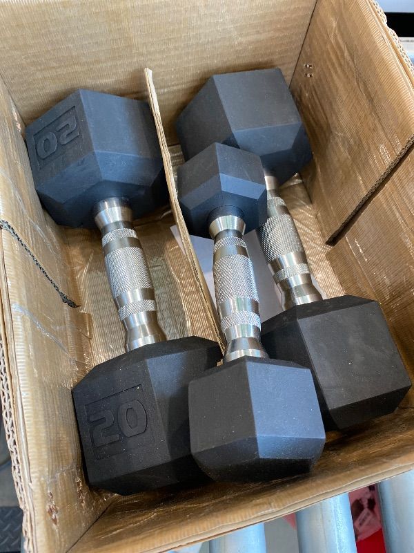 Photo 1 of ****FINAL SALE. NO RETURN. VIEW NOTES****
CAP Barbells Coated Hex Dumbbells