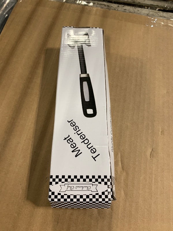 Photo 1 of ??Checkered Chef Meat Tenderizer Tool - Dishwasher Safe Metal Kitchen Mallet for Tenderizing Chicken, Beef, Pork & Nuts with Non-Slip Grip