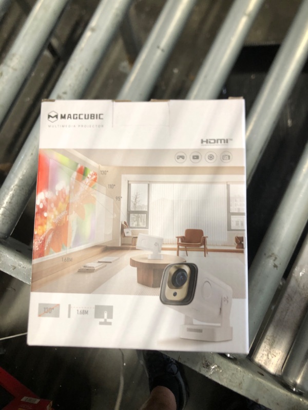 Photo 1 of ?Auto Focus&1080P?Magcubic Mini Smart Projector with 4K Support, Portable Projector with Wifi and Bluetooth, 5W Speaker, Built in Apps, Voice Control, Outdoor Movie Projector