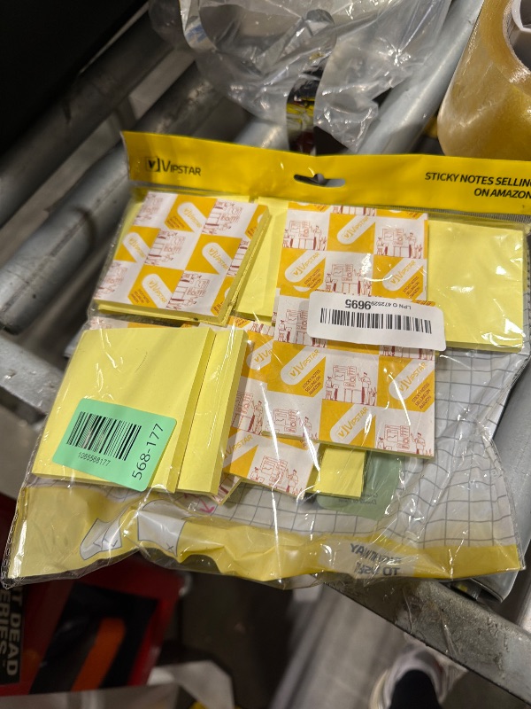 Photo 1 of (18 Pack) Sticky Notes 3x3 in Yellow, Strong Adhesive, Clean Removal, Recyclable, Self-Stick Pads, Easy to Post for Home, Office, Notebook