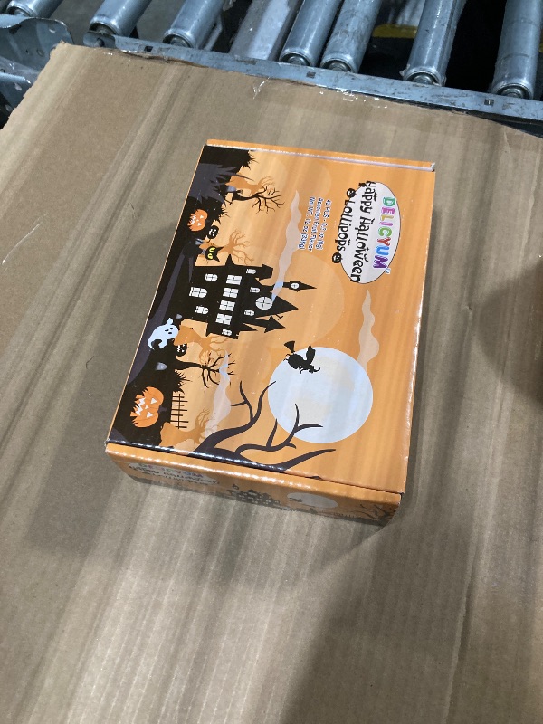 Photo 1 of ***** EXP 6/14/2027******* Trick or Treat - Halloween Candy Individually Wrapped Lollipops Suckers Bulk 42, Candlelit Pumpkins,? ?Victorian Wraiths,? ?Moonlit Familiars and ?Gargoyle's Kin, Halloween-Themed Snacks for Goodie Bags