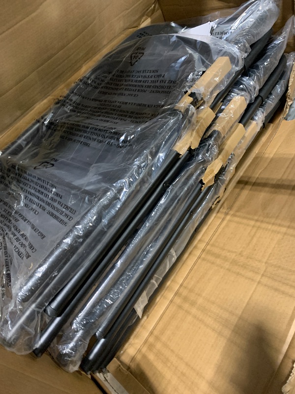 Photo 1 of *MINOR DAMAGE - USED*
Amazon Basics Sturdy Foldable Plastic Chair, Portable, 350-Pound Capacity, Black, 6-Pack