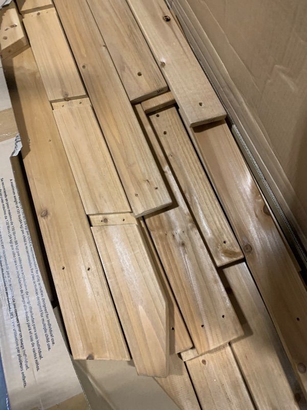 Photo 1 of ** SET TWO BOX** Backyard Discovery Atlantis Cedar Wood Swing Set with Wave Slide, Raised Clubhouse, Rock Wall, Belt Swings, Trapeze, Balcony, Lower Play Space, Snack Bar, Sandbox Area, Step Ladder, Outdoor Playset