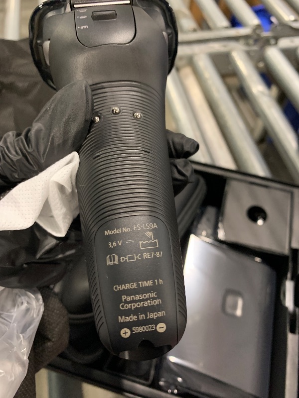 Photo 1 of Panasonic ARC6 Electric Razor for Men Face, Wet/Dry Shavers for Men with Foil Shaver, Premium Automatic Cleaning and Charging Station, Ultra-Fast 6-Blade & Pop-up Trimmer - ES-LS9A-K (Black)