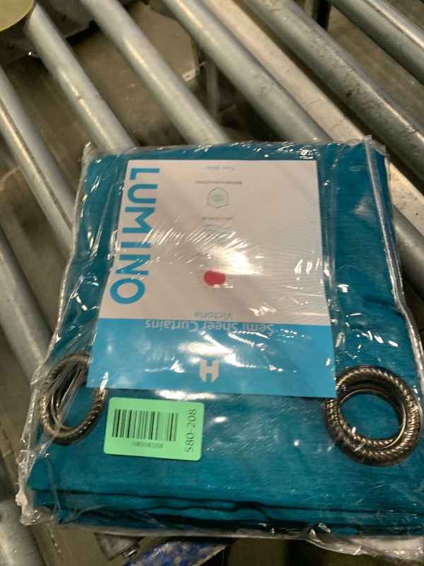 Photo 1 of ** BLUE **
HLC.ME 2 Piece Semi Sheer Voile Window Curtain Drapes Grommet Panels for Bedroom, Living Room & Kids Room (54" W x 63" L, Charcoal Grey)