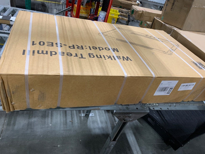 Photo 1 of ** FACTORY SEALED** Repower Small Walking Pad for Home and Office, Portable Under Desk Treadmill with Fixed 7% Incline and Adjustable 2% Incline, 300LBS Capacity—Yellow