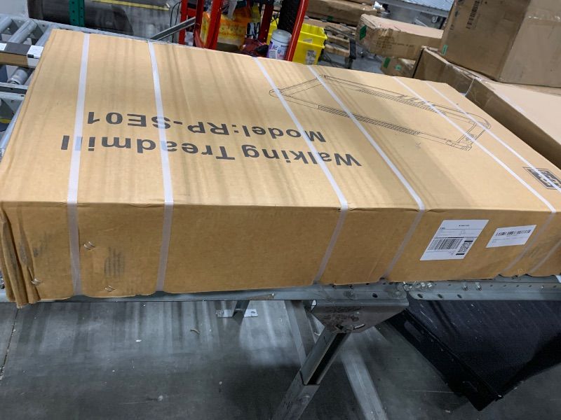 Photo 1 of ** FACTORY SEALED** Repower Small Walking Pad for Home and Office, Portable Under Desk Treadmill with Fixed 7% Incline and Adjustable 2% Incline, 300LBS Capacity—Yellow