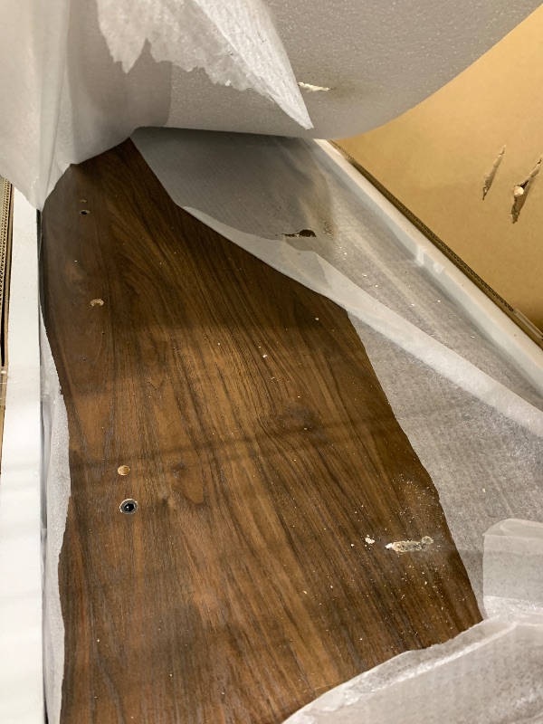 Photo 1 of ** USED/ DAMAGE MINOR** Walker Edison Liss Contemporary 4-Door Minimalist Sideboard 70 Inch Dark Walnut