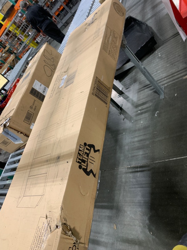 Photo 1 of ** USED/ DAMAGE MINOR** Walker Edison Liss Contemporary 4-Door Minimalist Sideboard 70 Inch Dark Walnut