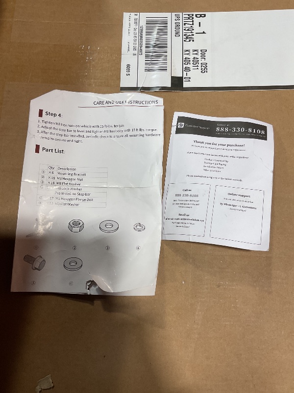 Photo 1 of ** missing instruction page vehicle compatibility unknown ** chrome-finish truck side step