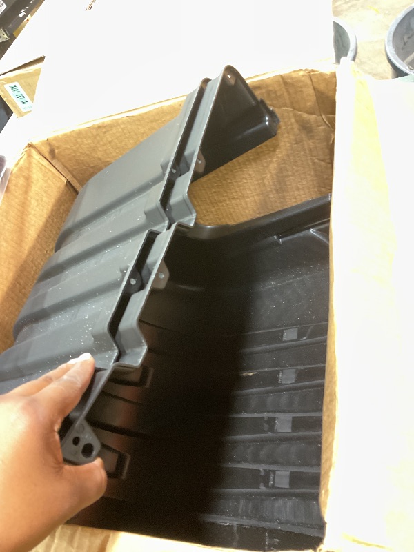 Photo 1 of **MINOR DAMAGE ** Camco Camper/RV Dual Propane Tank Cover - Features Hinged Top Panel & Custom Molded Design - Fits (2) 20lb Steel Tanks - Protects Propane Tanks During Travel, Camping and More - Black (50504)