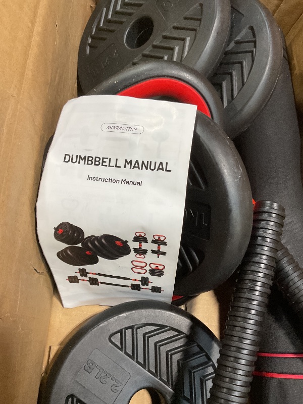 Photo 1 of **SHOWS SIGNS OF HEAVY USAGE** Adjustable Dumbbells,20/30/40/60/80lbs Free Weight Set with Connector, 4 in1 Dumbbells Set Used as Barbell/Kettlebells/Push up Stand, Fitness Workout Equipment for Home Gym for Youth,Women/Men