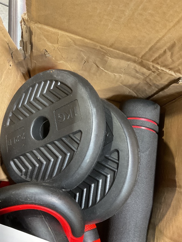 Photo 1 of **SHOWS SIGNS OF HEAVY USAGE** Adjustable Dumbbells,20/30/40/60/80lbs Free Weight Set with Connector, 4 in1 Dumbbells Set Used as Barbell/Kettlebells/Push up Stand, Fitness Workout Equipment for Home Gym for Youth,Women/Men