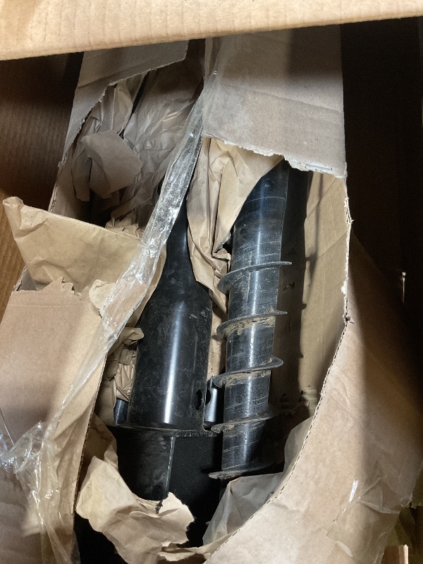 Photo 1 of **SHOWS HEAVY USAGE/DIRTY** is XYADX No Dig Ground Screw Anchor - Black U Shaped Post Stake for 4x4 Wood Posts, Includes Lag Bolts & 27" Rebar, for Mailbox Posts and Fence Posts Anchor, 4 Pack