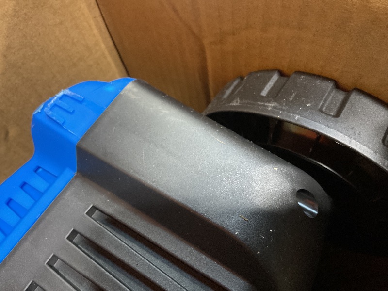 Photo 1 of **SCRAPES. DIRT**5000PSI Pressure Cleaner 4.0 GPM Adjustable Pressure,4.0 GPM Power Cleaner with Foam Cannon,4 Nozzles,33FT Hose and 500ml Soap Bottle for Home/Cars/Driveways/Patios/Fences(Blue)