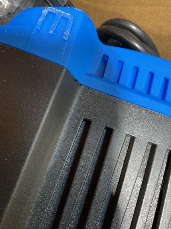 Photo 1 of **SCRAPES. DIRT**5000PSI Pressure Cleaner 4.0 GPM Adjustable Pressure,4.0 GPM Power Cleaner with Foam Cannon,4 Nozzles,33FT Hose and 500ml Soap Bottle for Home/Cars/Driveways/Patios/Fences(Blue)