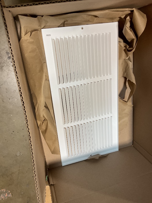 Photo 1 of **MISSING SCREWS**Howeall 18"W x 8"H [Duct Opening Size] Steel Return Air Grille, Air Return Vent Cover for Ceiling and Sidewall - HVAC Air Vent Covers - [Outer Dimensions: 19.75"W x 9.75"H]