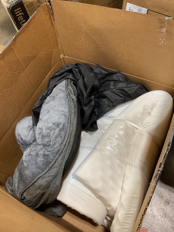 Photo 1 of **DIRT**OUPEIWAWA Extra Large Dog Bed Orthopedic with Bolster Sides Removable Egg-Crate Foam Waterproof Liner Pet Bed Sofa Couch with Removable Washable Cover Non-Slip Bottom, Dark Gray