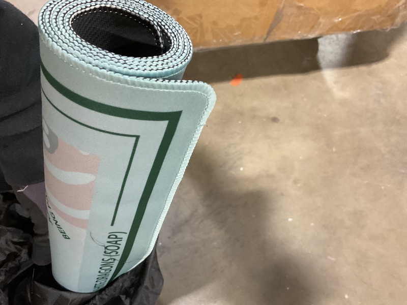 Photo 1 of **DIRT**Deyimmei Neoprene Mahjong Mat for Table 31.5"x31.5" - Non-Slip, Noise Reduction Cover with Storage Pockets, American Rules & Crease-Free Rolled Shipping (Tropical Bloom)