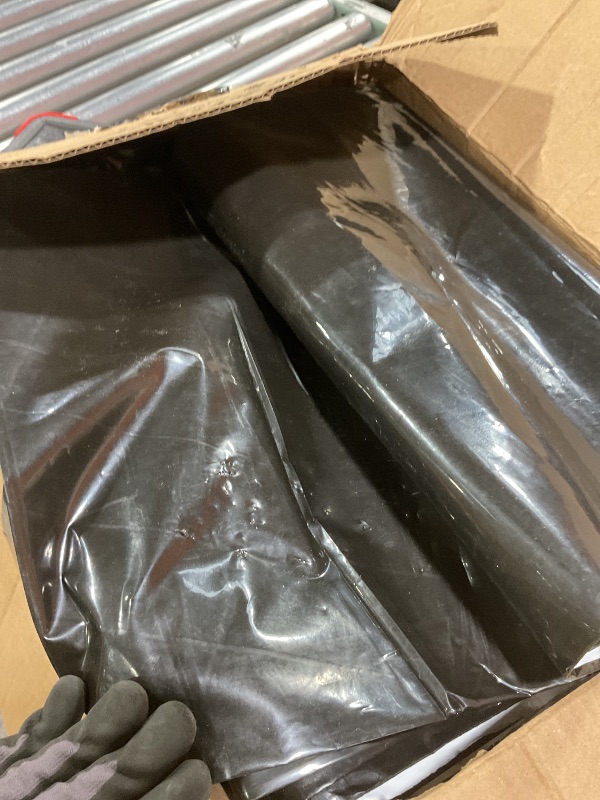 View 2 of **DIRT. TEARS**VEVOR 10' x 100' Plastic Sheeting Heavy Duty, 6 Mil Thick Plastic Sheeting Roll, Plastic Drop Cloth Painters Tarp Covering for Crawl Space Vapor Barrier, Black and White Double-Sided, Multi-Purpose