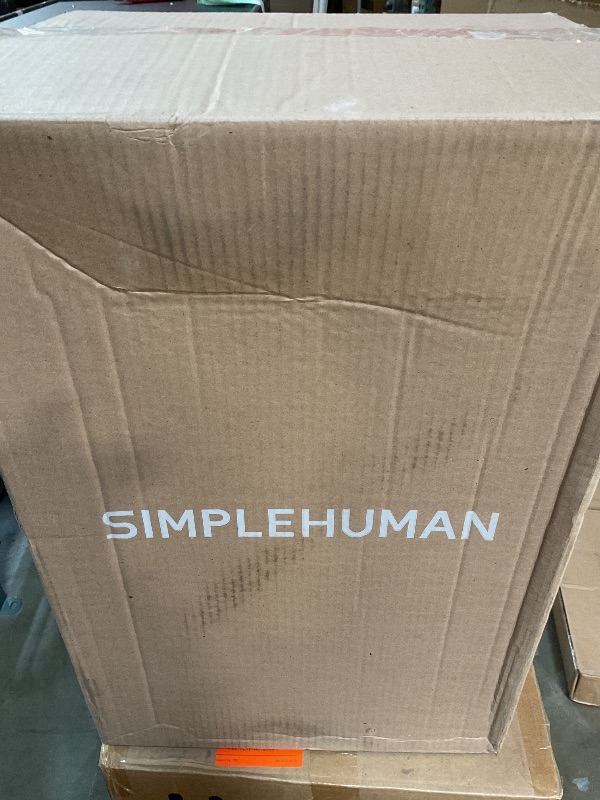 Photo 1 of ***USED***simplehuman 50 Liter / 13 Gallon Semi-Round Kitchen Step Trash Can with Secure Slide Lock, Black Plastic