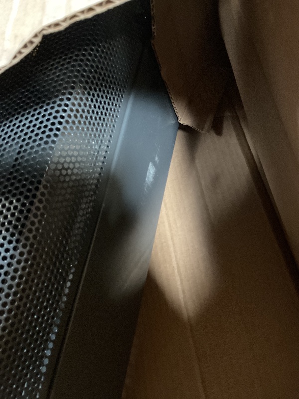 Photo 1 of **FOR PARTS TESTED / NON FUNCTIONAL NO POWER ** Comfort Zone 1500W Convection Baseboard Heater with Built-In Thermostat, Overheat & Tip-Over Protection, Dent-Proof Ends, Plug-In Portable, Ideal for Home, Bedroom & Office, Black